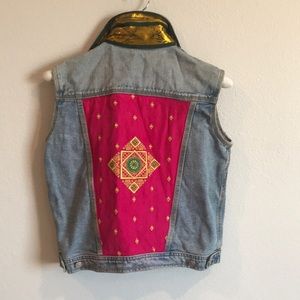 Tommy Hilfiger Denim Vest with boho back detail